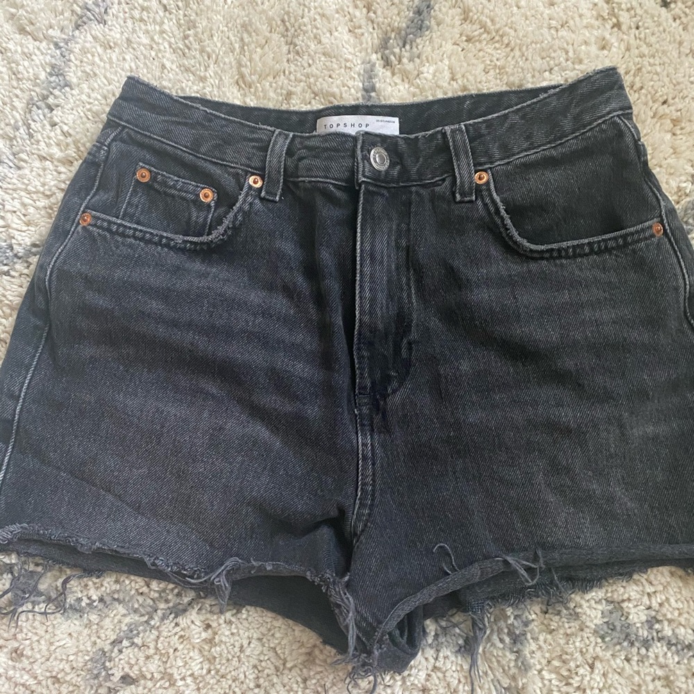 Topshop high rise mom shorts
